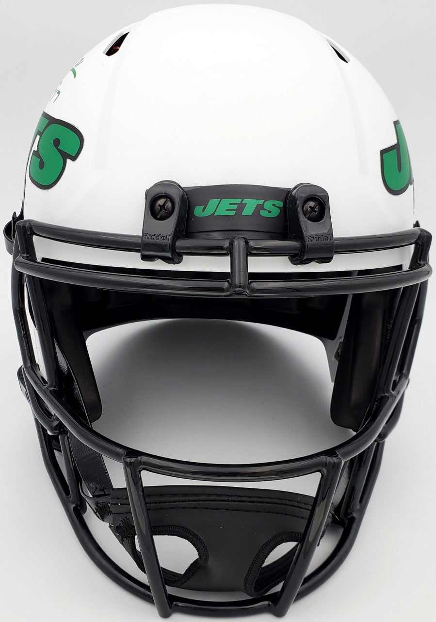 LaDainian Tomlinson Autographed New York Jets Lunar Eclipse White Full Size Replica Speed Helmet "HOF 17" Beckett BAS QR Stock #193847