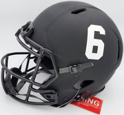 Devonta Smith Autographed Alabama Crimson Tide Eclipse Black Full Size Authentic Speed Helmet "Smitty" Beckett BAS Stock #191977