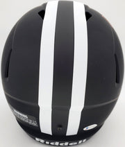 Devonta Smith Autographed Alabama Crimson Tide Eclipse Black Full Size Speed Replica Helmet "Heisman 2020" Beckett BAS Stock #189557
