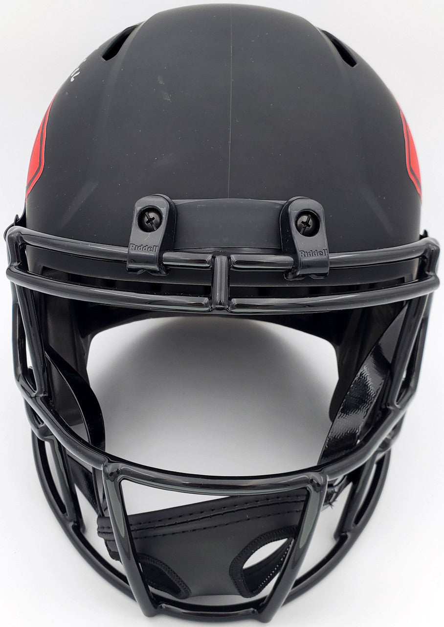Warren Moon Autographed Kansas City Chiefs Eclipse Black Full Size Speed Replica Helmet "HOF 06" MCS Holo Stock #187026