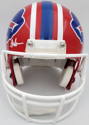 Buffalo Bills Team Greats Autographed Authentic Proline Full Size Red Helmet With 3 Signatures Including Jim Kelly, Thurman Thomas & Andre Reed Beckett BAS Stock #185862