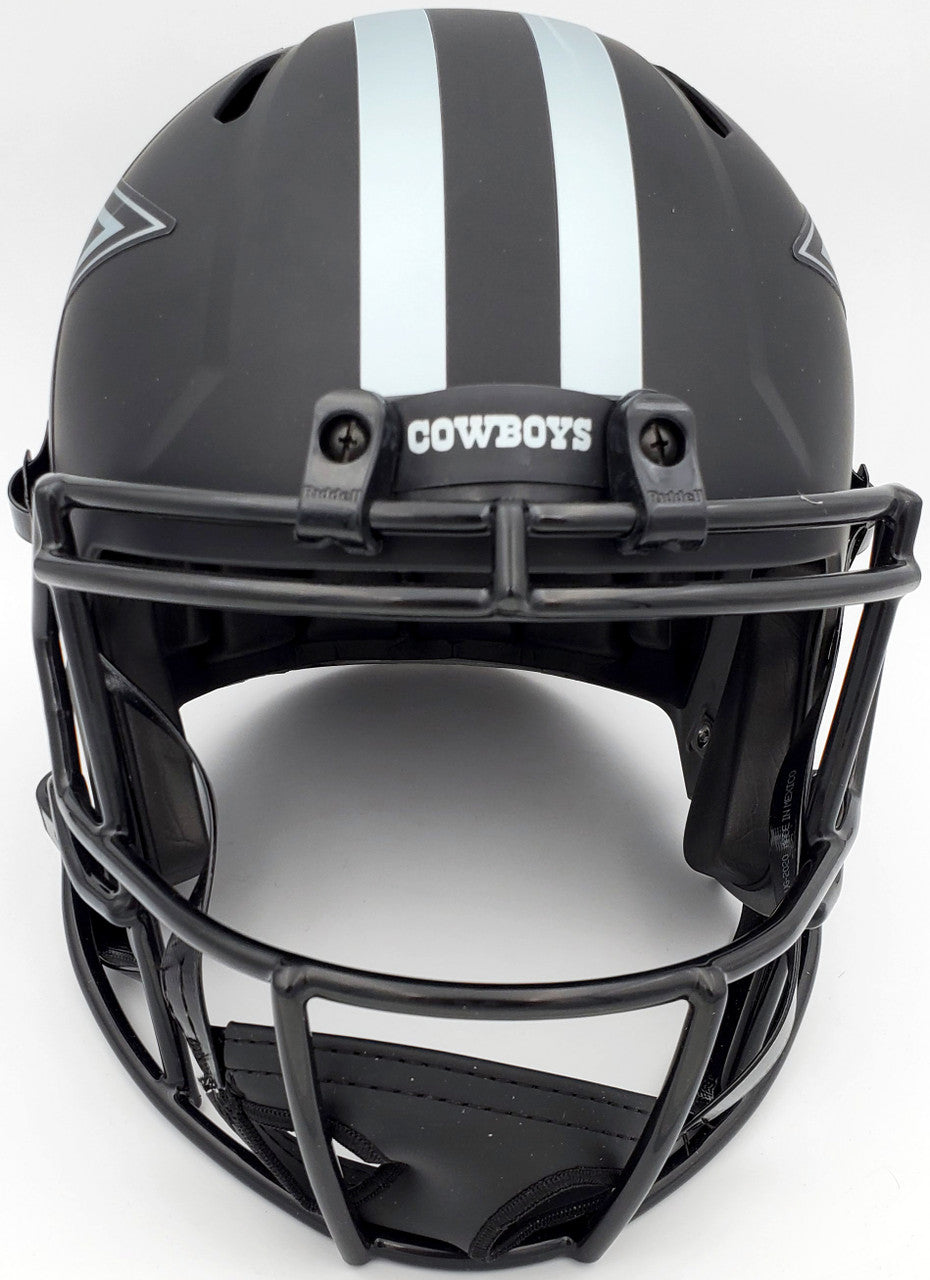 Tony Dorsett Autographed Eclipse Black Dallas Cowboys Full Size Speed Replica Helmet Beckett BAS Stock #185836