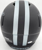Roger Staubach Autographed Eclipse Black Dallas Cowboys Full Size Speed Replica Helmet Beckett BAS Stock #185835