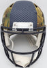 Russell Wilson Autographed Seattle Seahawks Camo Full Size Replica Speed Helmet RW Holo & Beckett BAS Stock #182232