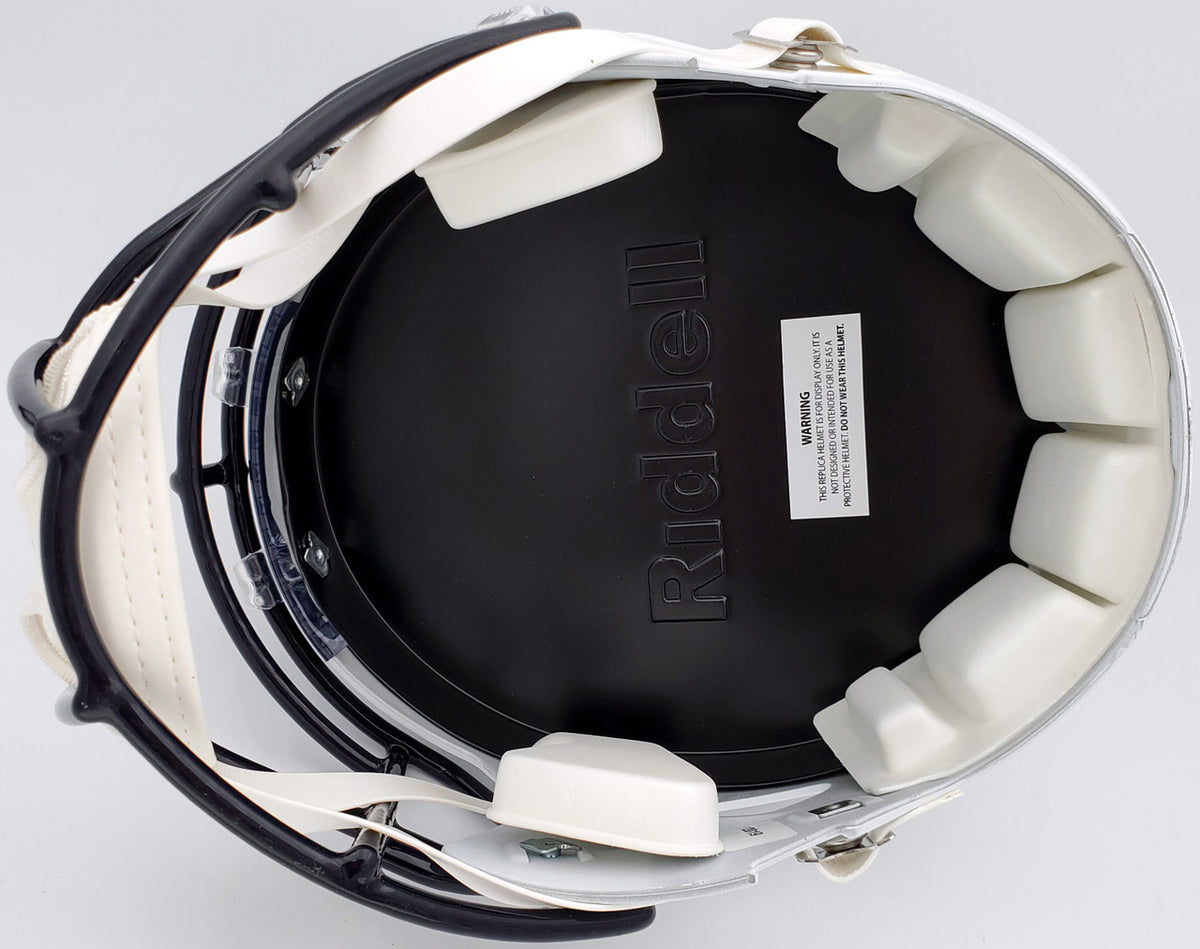 Russell Wilson Autographed Seattle Seahawks Flat Matte White Full Size Speed Replica Helmet RW Holo Stock #178958