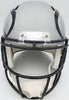Russell Wilson Autographed Seattle Seahawks Gray AMP Full Size Speed Replica Helmet In Blue RW Holo Stock #159113