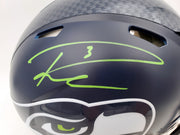 Russell Wilson Autographed Seattle Seahawks Full Size Speed Authentic Helmet In Green RW Holo Stock #145783