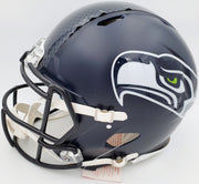 Russell Wilson Autographed Seattle Seahawks Full Size Speed Authentic Helmet In Green RW Holo Stock #145783