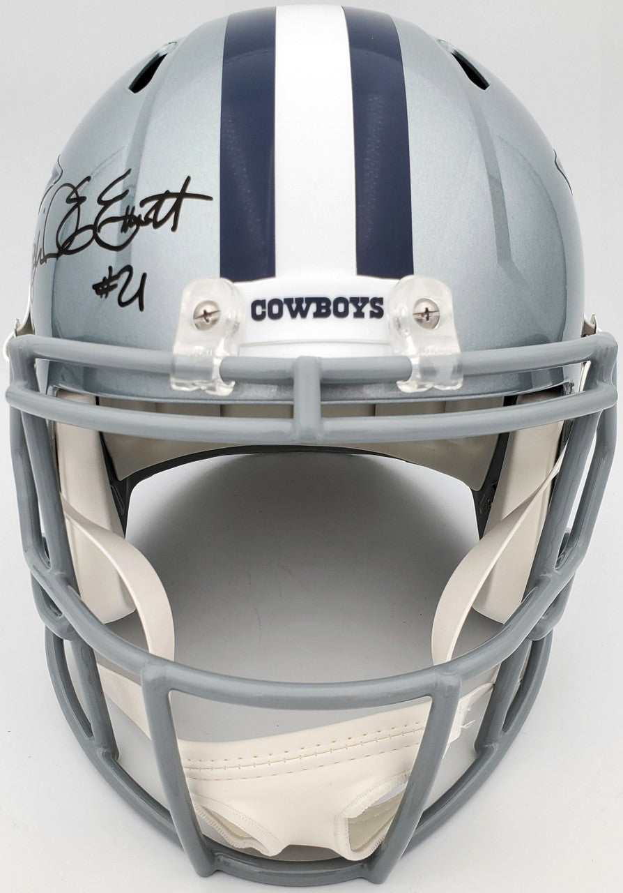 Ezekiel Elliott Autographed Dallas Cowboys Full Size Speed Replica Helmet Beckett BAS Stock #143247