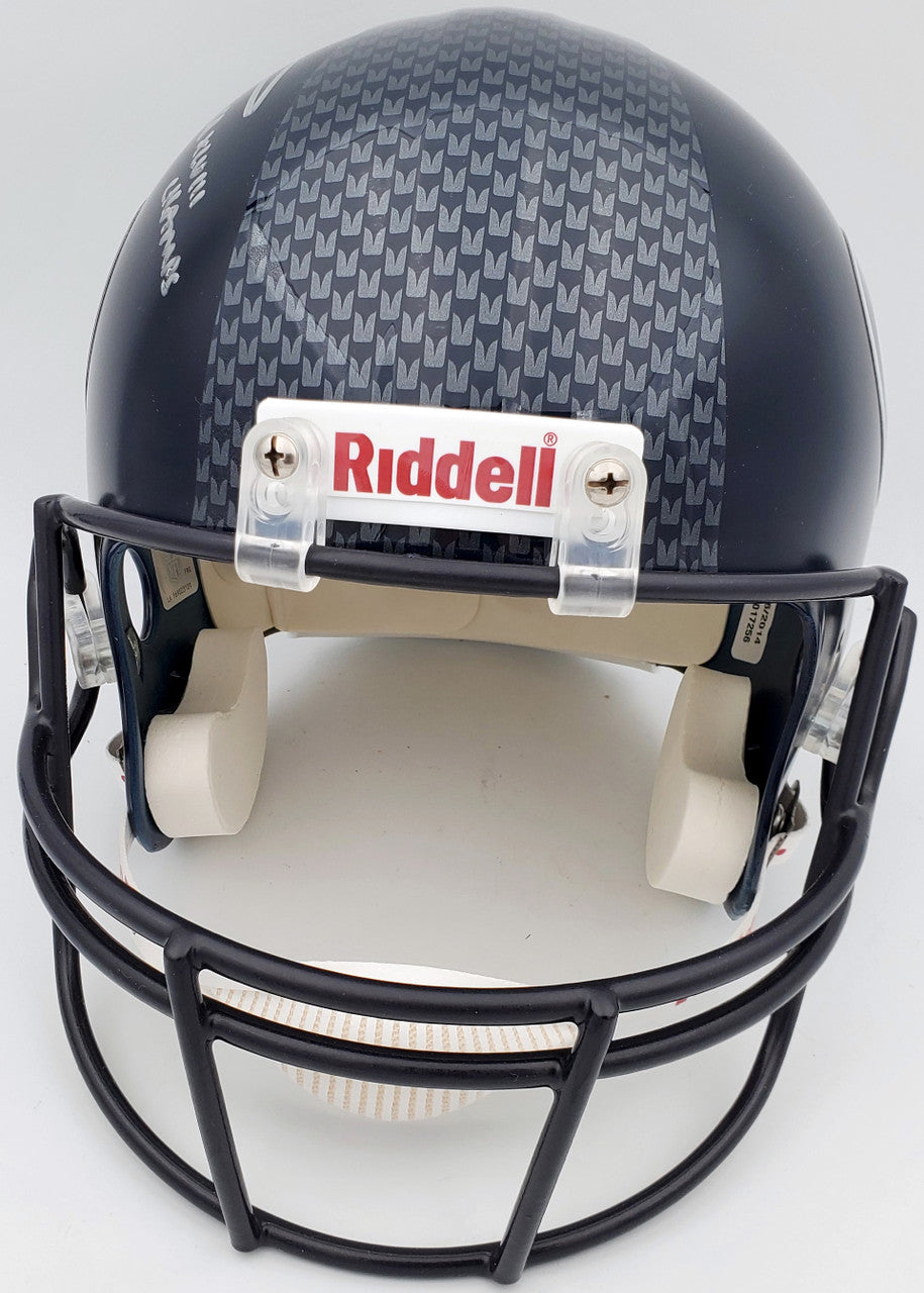 Russell Wilson Autographed Seattle Seahawks Full Size Replica Helmet "SB XLVIII Champs" In Silver RW Holo Stock #72373
