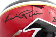 Andre Rison Autographed Atlanta Falcons Red Throwback Full Size Authentic Helmet "Bad Moon Showtime" Beckett BAS Witness #3W056105