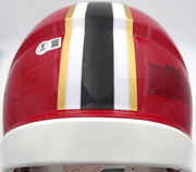 Andre Rison Autographed Atlanta Falcons Red Throwback Full Size Authentic Helmet "Bad Moon Showtime" Beckett BAS Witness #3W056105