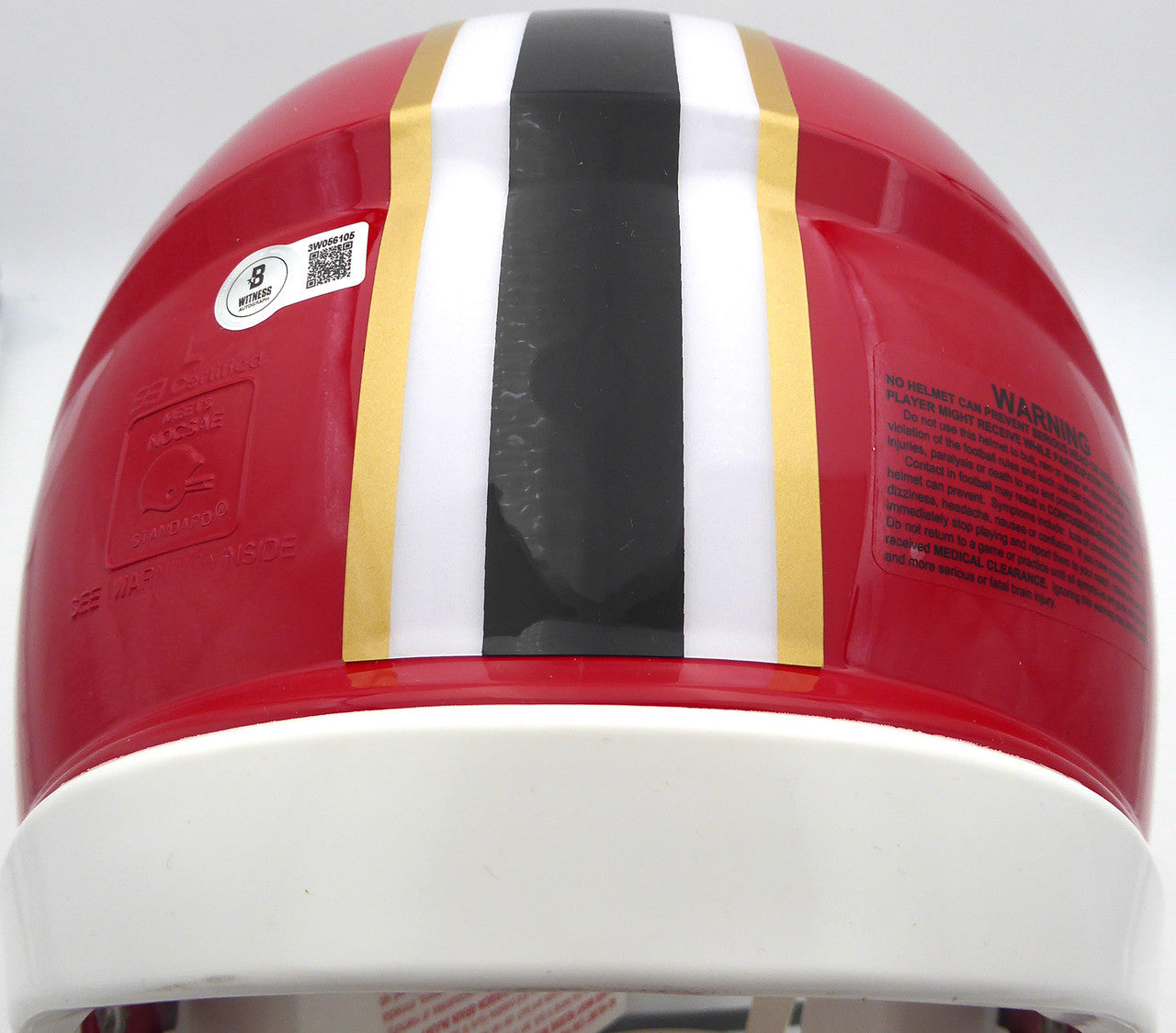 Andre Rison Autographed Atlanta Falcons Red Throwback Full Size Authentic Helmet "Bad Moon Showtime" Beckett BAS Witness #3W056105