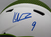 Kenneth Walker Autographed White Lunar Authentic Full Size Helmet Seattle Seahawks With Visor Beckett BAS QR #R53055