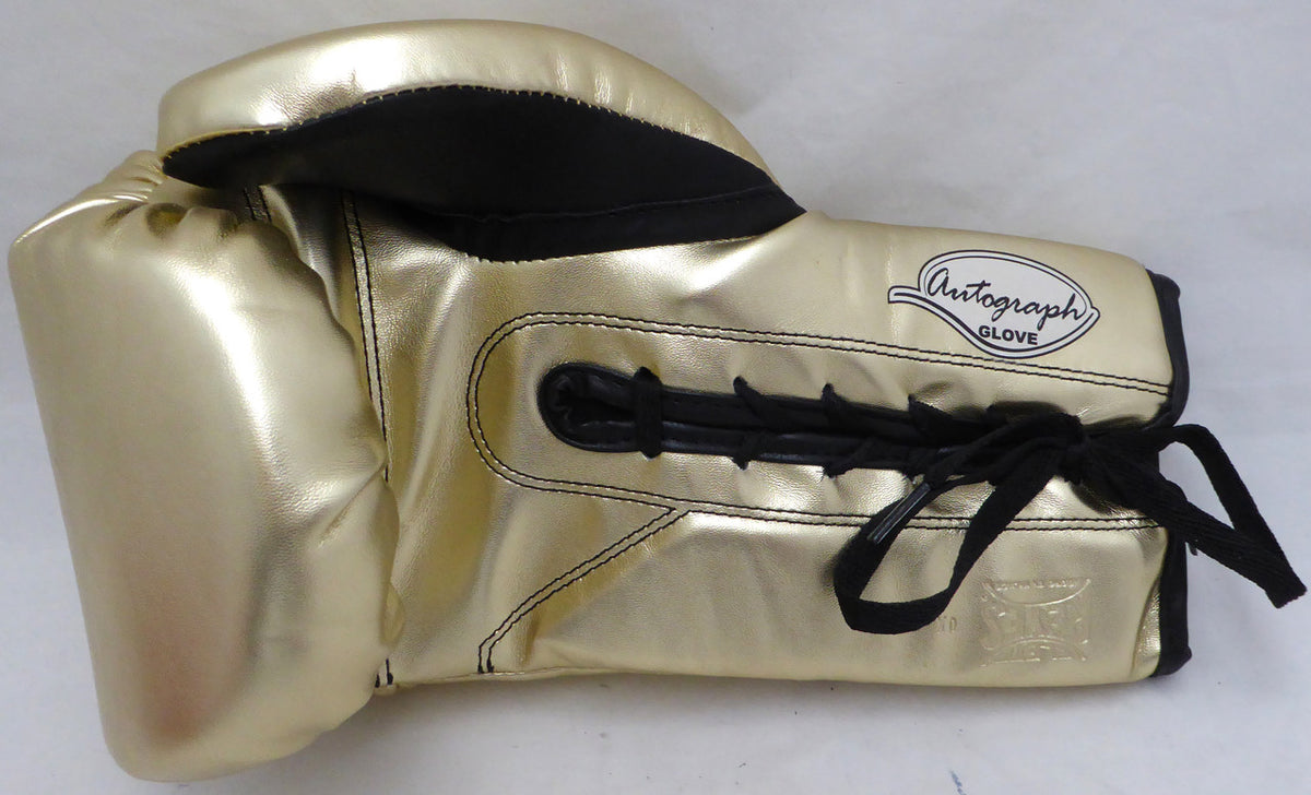 Michael B. Jordan Autographed Gold Reyes Boxing Glove Creed Beckett BAS QR #W981182