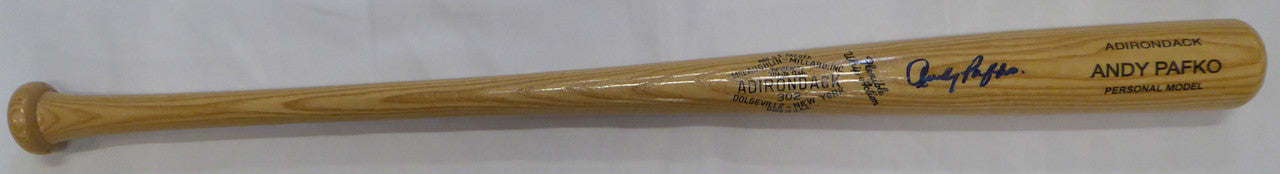 Andy Pafko Autographed Adirondack Bat Chicago Cubs Beckett BAS QR #BM00454