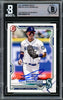 Julio Rodriguez Autographed 2021 Bowman Draft Card #BD145 Seattle Mariners Beckett BAS #16545718