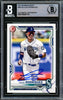 Julio Rodriguez Autographed 2021 Bowman Draft Card #BD145 Seattle Mariners Beckett BAS #16545719