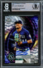 Julio Rodriguez Autographed 2022 Bowman Platinum Ice Foil Rookie Card #41 Seattle Mariners Beckett BAS #16545738