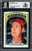 Ted Williams Autographed 1972 Topps Card #510 Texas Rangers (On Back) Beckett BAS #16545853
