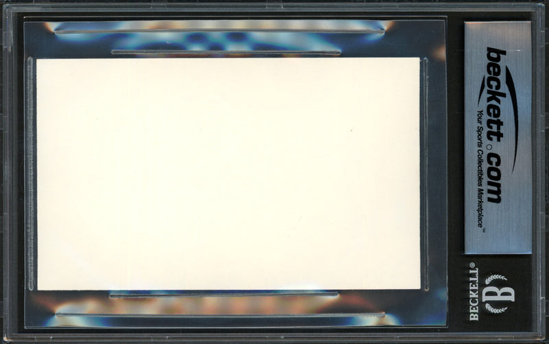 Lawrence Welk Autographed 3x5 Index Card Musician "Musically Yours" Beckett BAS #16545938