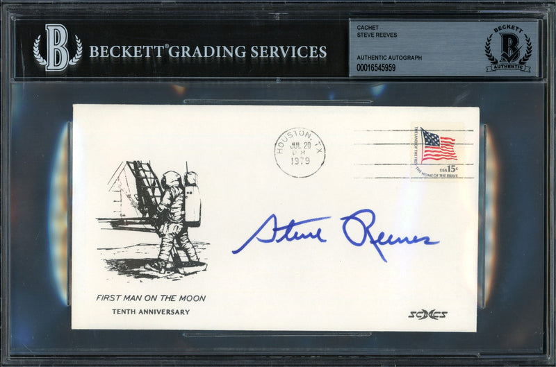 Steve Reeves Autographed 1979 First Day Cover Actor Beckett BAS #16545959