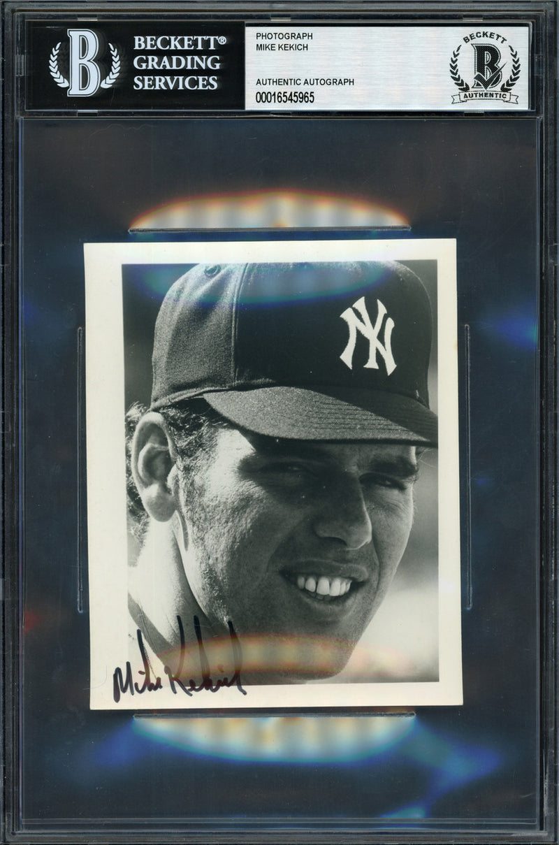 Mike Kekich Autographed 4x5 Photo New York Yankees Beckett BAS #16545965