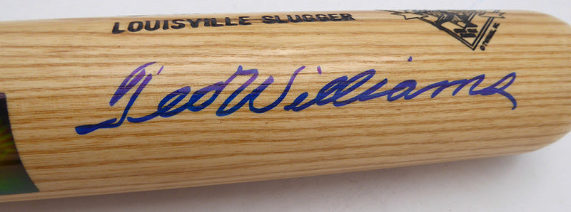 Ted Williams Autographed Louisville Slugger Game Model Bat Boston Red Sox #/521 Beckett BAS QR #AE85504