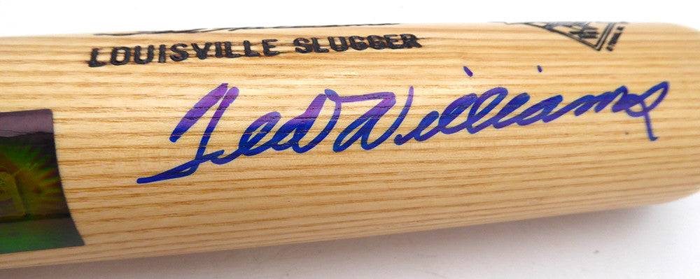 Ted Williams Autographed Louisville Slugger Game Model Bat Boston Red Sox #/521 Beckett BAS QR #AE85506