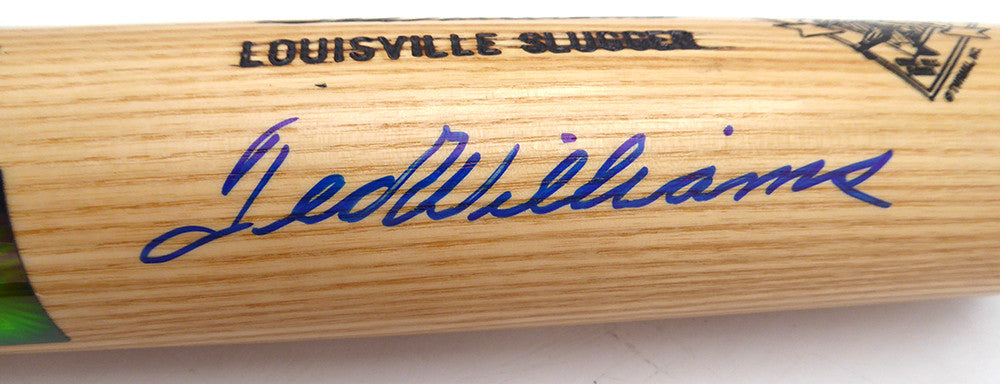 Ted Williams Autographed Louisville Slugger Game Model Bat Boston Red Sox #/521 Beckett BAS QR #AE85509