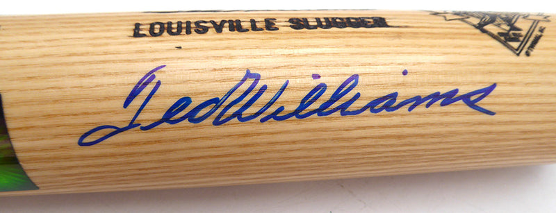 Ted Williams Autographed Louisville Slugger Game Model Bat Boston Red Sox #/521 Beckett BAS QR #AE85509