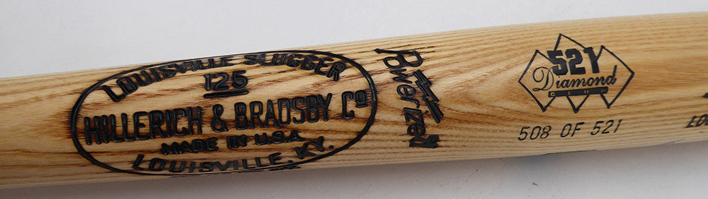 Ted Williams Autographed Louisville Slugger Game Model Bat Boston Red Sox #/521 Beckett BAS QR #AE85509