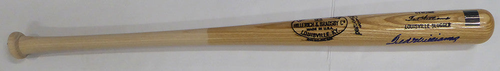 Ted Williams Autographed Louisville Slugger Game Model Bat Boston Red Sox Beckett BAS QR #AE85511
