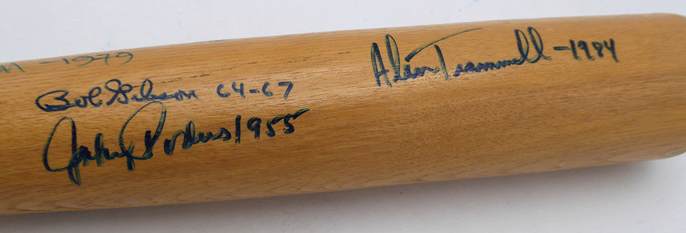 World Series MVP's Autographed Rawlings Bat With 10 Signatures Including Reggie Jackson Beckett BAS QR #AE49010