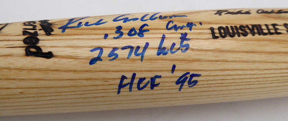 Richie Ashburn Autographed Louisville Slugger Game Model Bat Philadelphia Phillies ".308, 2574 Hits, HOF 95" Beckett BAS QR #BU87105