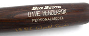 Dave Henderson Autographed Adirondack Model RJ288 Bat Boston Red Sox "1986 World Series" Beckett BAS QR #BU87118