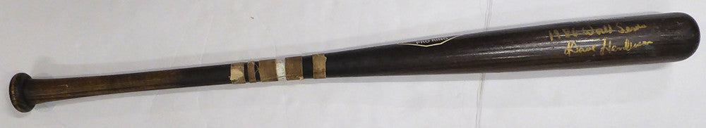 Dave Henderson Autographed Adirondack Model RJ288 Bat Boston Red Sox "1986 World Series" Beckett BAS QR #BU87118