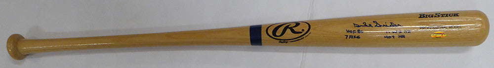 Duke Snider Autographed Rawlings Bat Brooklyn Dodgers "HOF 80, 7 ASG, 11 WS HR & 407 HR" Beckett BAS QR #BU87131