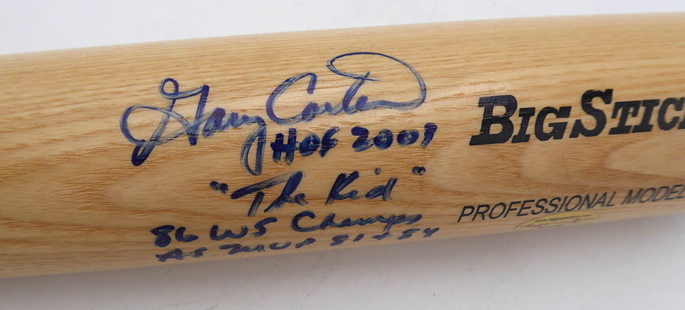 Gary Carter Autographed Rawlings Bat Expos, Mets "HOF 2001, The Kid, 86 WS Champs & AS MVP 81 & 84" Beckett BAS QR #BU87134