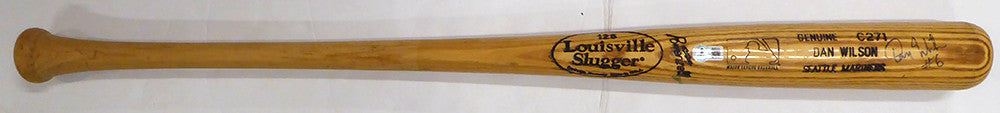Dan Wilson Autographed Game Issued Louisville Slugger C271 Bat Seattle Mariners Beckett BAS QR #BU87113