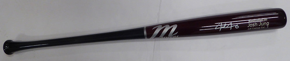Josh Jung Autographed Marucci Player Model Bat Texas Rangers Beckett BAS #1W97421