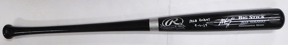 Alex Verdugo Autographed Rawlings Bat Boston Red Sox, New York Yankees "MLB Debut 9-1-17" Beckett BAS #L11596