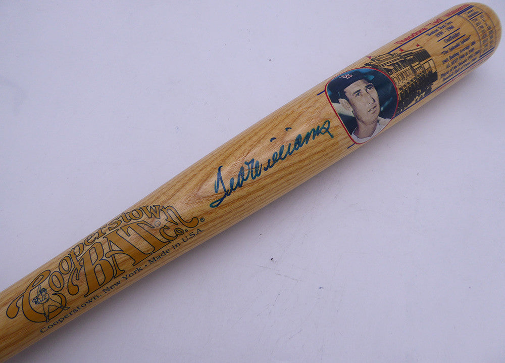 Ted Williams Autographed Cooperstown Bat Boston Red Sox JSA #ZZ67867