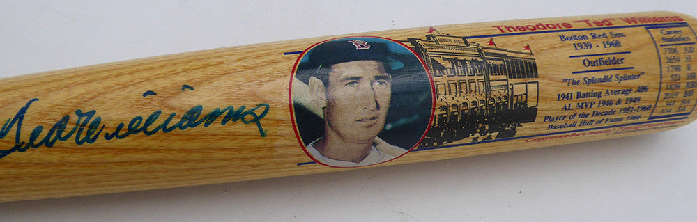 Ted Williams Autographed Cooperstown Bat Boston Red Sox JSA #ZZ67867