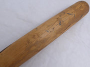 Phil Bradley Unsigned Seattle Mariners Blonde Louisville Slugger T141 Game Used Bat Cracked SKU #214061
