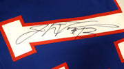 New Orleans Saints Jahri Evans Autographed Blue Nike Game Issued Jersey 2013 Pro Bowl Beckett BAS #E95692