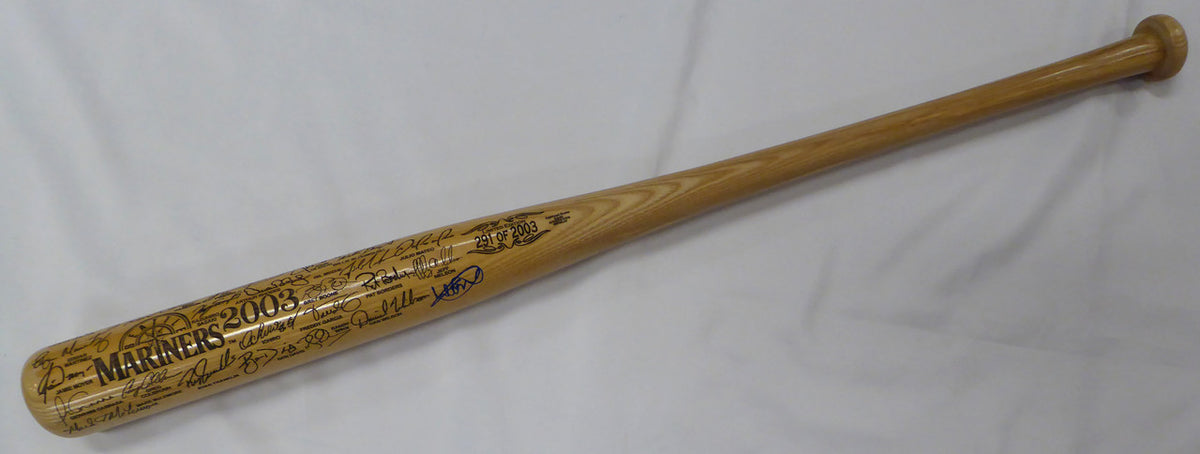 Ichiro Suzuki Autographed Blonde 2003 Seattle Mariners Commemorative Bat IS Holo SKU #239882