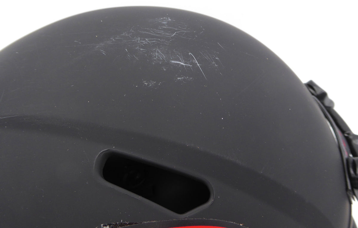 Nico Collins Autographed Eclipse Black Full Size Replica Helmet Houston Texans Beckett (Scratches) BAS QR #1W433072