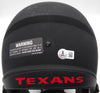 Nico Collins Autographed Eclipse Black Full Size Replica Helmet Houston Texans (Scratches) Beckett BAS QR #1W433067