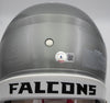 Kyle Pitts Autographed Atlanta Falcons Authentic Flash Silver Full Size Helmet Beckett BAS QR #WL25821